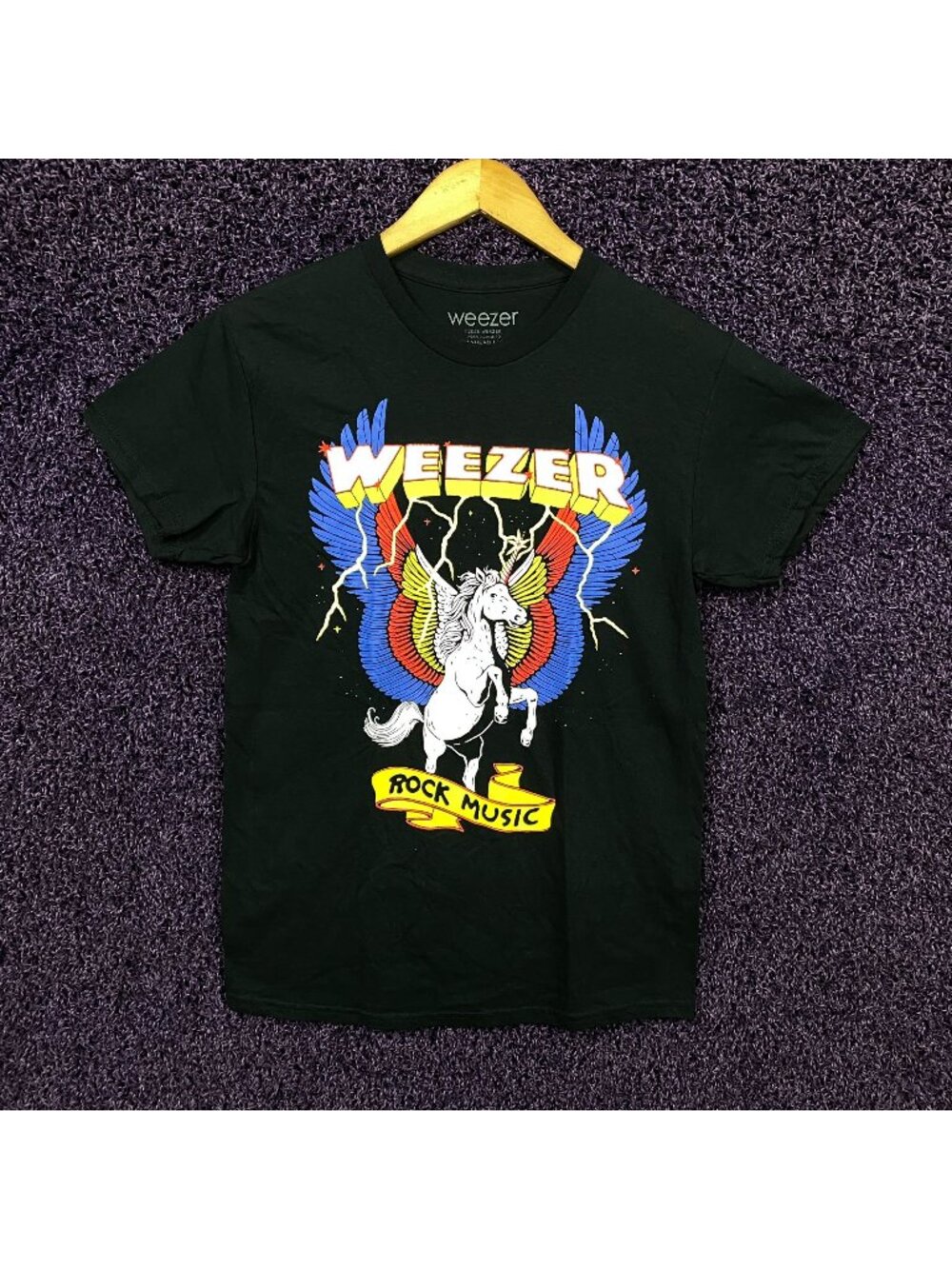 Weezer Unicorn Rock Music T-Shirt Size Small